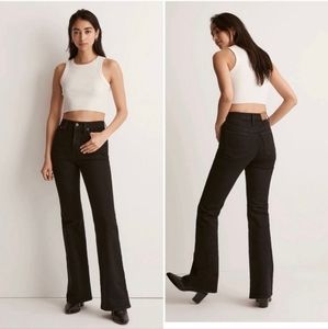 Madewell The Perfect Vintage Flare Jeans Denim Jean NF379 Sherborn Wash Black